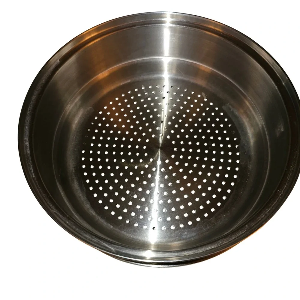 Lustre Craft 5-Ply T304 Stainless Steel Skillet Steamer Set Made in‎ USA 9 Inch